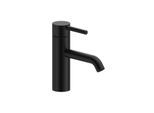 Herzbach DEEP BLACK Waschtischmischer M-Size 130mm 18.023300.1.12 Niederdruck mit PUSH-Ablauf Schwarz matt