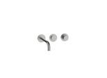 Herzbach MODUL7 PUSH TA Waschtisch- 70.702403.1.09 Wandbatterie Fertigset 240mm Edelstahl