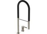 Ideal Standard Gusto Küchen-2-Loch-Armatur BD425GN silver storm, mit 2-Funktionshandbrause aus Metall