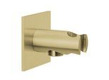 Herzbach Design iX PVD Brauseanschlussbogen 21.995200.2.41 Brass Steel, Rosette 70x70mm, mit Konushalter