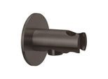 Herzbach Design iX PVD Brauseanschlussbogen 21.995200.1.40 Black Steel, Rosette d= 70mm, mit Konushalter