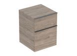 Geberit iCon Seitenschrank 502315JR1 45x60x47,6cm, 2 Schubladen, nussbaum/Griff lava matt