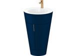 Duravit Starck 1,c-bonded Set S19513O04980000 Griff Bronze, Keramik Weiß Matt, bodenstehend, Nachtblau Seidenmatt, 864 x 560 x 605 mm