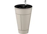 Duravit Starck 1,c-bonded Set S19515O10600000 Griff Chrom, Keramik Schwarz Matt, bodenstehend, Taupe Seidenmatt, 864 x 560 x 605 mm