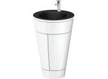 Duravit Starck 1,c-bonded Set S19514O10850000 Griff Chrom, Keramik Schwarz Matt, bodenstehend Weiß Hochglanz, 864 x 560 x 605 mm