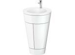 Duravit Starck 1,c-bonded Set S19512O10850010 Griff Chrom, Keramik Weiß Matt, Innenbeleuchtung, bodenstehend, Weiß Hochglanz, 864 x 560 x 605 mm