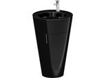 Duravit Starck 1,c-bonded Set S19515O10400010 Griff Chrom, Keramik Schwarz Matt, Innenbeleuchtung, bodenstehend, Schwarz Hochglanz, 864 x 560 x 605 mm