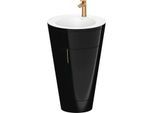 Duravit Starck 1,c-bonded Set S19512O04400000 Griff Bronze, bodenstehend, Schwarz Hochglanz, 864 x 560 x 605 mm