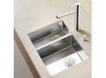 Blanco Claron Spüle 521609 340/180-U, 58,5 x 44 cm, links, Edelstahl Seidenglanz, ohne Ablauffernbedienung