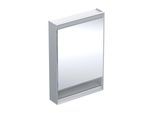 Geberit One Spiegelschrank 505830001 60x90x15cm, mit Nische, 1 Tür, Anschlag links, Aluminium eloxiert