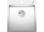 Blanco Claron Spüle 521632 400-IF/A, 46 x 51 cm, Edelstahl, mit PushControl Ablauffernbedienung