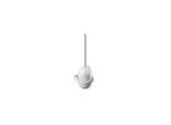 Hewi 477 Toilettenbürstengarnitur 477.20B1000597 141x470x140mm, Oberteil matt weiß, Wandmontage, matt, lichtgrau
