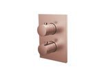 Herzbach Design iX Fertigmontageset 21.503055.2.39 Unterputz-Thermostat, 3 Verbraucher, copper steel