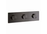Kludi PushTronic Elektronisches Thermostat 38300N2-00 Unterputz, mit Feinbauset Brushed Gunmetal PVD