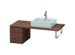 Duravit L-Cube Unterschrank LC583002121 32 x 54,7 cm, nussbaum dunkel, für Konsole, 1 Auszug