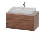 Duravit DuraStyle Waschtisch-Unterschrank DS531402143 100 x 54,8 cm, nussbaum dunkel/basalt matt, für Konsole, 1 Auszug