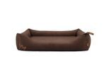 Rudelkönig Hundebett Koye orthopädisch - mit Memory Foam, robust & waschbar braun M
