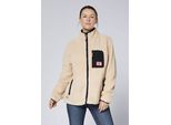 Fleecejacke CHIEMSEE, Damen, Gr. S (36/38), sand, Obermaterial: 100% Polyester, normal, Jacken Fleecejacke