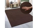 Teppich MY HOME "Arabell, Kunstfellteppich, Felloptik, waschbar", braun, B:160cm H:16mm L:220cm, Polyester, Teppiche, Teppich, flauschig, kuschelig, Anti-Rutsch-Unterseite, Wohnzimmer, Schlafzimmer