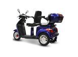 ECO ENGEL 503, Zweisitzer Elektroroller / Seniorenmobil, 25 km/h mit 20 Ah Li-io Akku, Blau