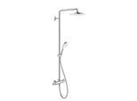 Duravit C.1 Duschsystem C14280008010, chrom, mit Brause-Thermostat, Ausladung 350mm