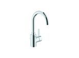 Grohe Waschtischarmatur Eurosmart Cosmopolitan 32830001, chrom, L-Size, mit Ablaufgarnitur