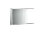 Emco Loft Aufputz-Lichtspiegelschrank 979805118 1200x733mm, LED, 2-türig, aluminium/Spiegel