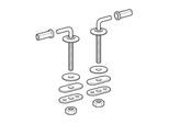 Geberit Edelstahlscharnier zu 571190, 572050, 576200