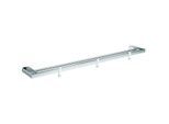 Emco Loft Doppelbadetuchhalter 056100180 chrom, 842 mm, mit 3 abnehmbaren Haken weiss