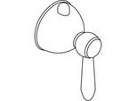 hansgrohe Hebelgriff Thermostat Axor Carlton 17395000 4-Loch Wannenarmatur Wannenrand chrom
