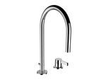 LAUFEN Kartell Waschtisch-2-Loch-Armatur H3113320042211, mit Ablaufg., schwenkbar, chrom