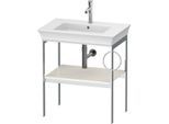 Duravit White Tulip Waschtisch-Konsole WT4543RH4H4 68,4 x 45 cm, Nordic Weiß Hochglanz, bodenstehend, Metall, 1 Handtuchhalter rechts