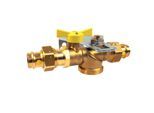 Aalberts SEPP Easy I Montageset 0210362 2,5 cbm/h, Messing, DN 25, für Einrohrgaszähler, Press 28mm