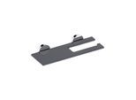 Keuco Edition 90 Toilettenpapierhalter 19073018000 offen, mit Glasablage, verchromt/Rauchglas