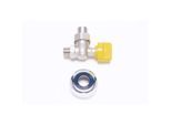 Bosch Nr. Gashahn 7738112220 R 1/2, Eckform mit Rosette, für Erd- und Flüssiggas