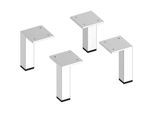 Keuco Edition 90 Möbelfüße 39098010000 Höhe 10cm, chrom-finish/Edelstahl poliert