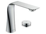 Duravit D.1 Elektronik-Waschtisch-2-Loch-Armatur D11100007010 ohne Zugstangen-Ablaufgarnitur, mit Steckernetzteil, Ausladung 148mm, chrom