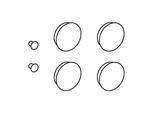 Geberit Puffer-Set 598125000 für WC-Deckel