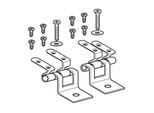 Geberit Scharnier-Set 598180000 Befestigung von vorne, Edelstahl, für WC-Sitz