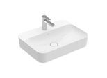 Villeroy & Boch Aufsatz Waschtisch Finion 414264R1 60 x 44,5 cm, weiss, Ceramicplus, mit Hahnloch