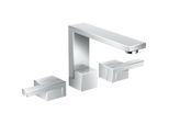 hansgrohe Axor Edge 3-Loch-Waschtischarmatur 46050000 chrom, mit Push-Open Ablaufgarnitur, Ausladung 173mm