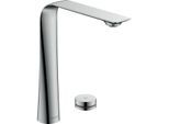 Duravit D.1 Elektronik-Waschtisch-2-Loch-Armatur D11110007010 ohne Zugstangen-Ablaufgarnitur, mit Steckernetzteil, Ausladung 180mm, chrom