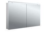 Emco flat 2 Classic Aufputz-Lichtspiegelschrank 979706505 1200x729mm, LED-Aufsatzleuchte, 2-türig, Aluminium