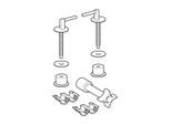 Geberit Renova Scharnier-Set 598161000 weiß, für WC-Sitz
