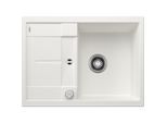 Blanco Metra 45 s Spüle Compact 519576 68 x 50 cm, PuraDur weiß, reversibel, Ablauffernbedienung mit Drehbetätigung
