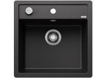 Blanco Spüle 518530 50,5x50cm, PuraDur anthrazit, mit Ablauffernbedienung