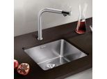 Blanco Andano 450-u Spüle 522963 49x44cm, Edelstahl Seidenglanz, für Unterbau