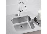 Blanco Supra 450 U Spüle 518203 48 x 43 cm, Edelstahl Bürstfinish, für Unterbau