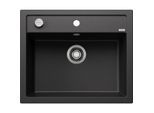 Blanco Spüle 514197 61,5 x 51 cm, PuraDur anthrazit, Ablauffernbedienung mit Drehbetätigung