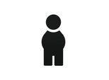 Hewi 801 Symbol Mann 801.91.01090 tiefschwarz, selbstklebend